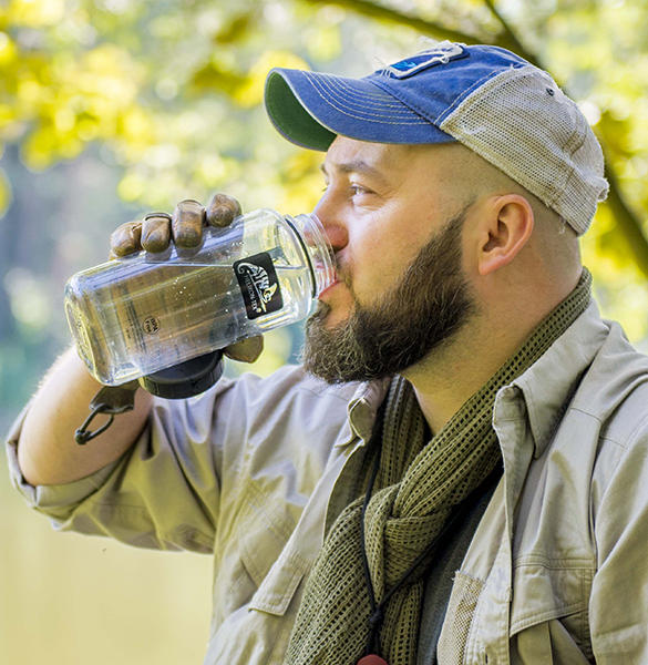 Helikon-Tex tritan steklenica plastična 1l, črna