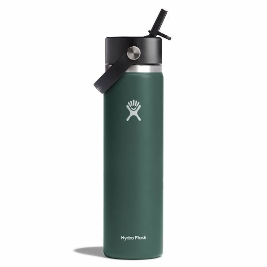 Hydro Flask Wide Mouth Θερμικό Μπουκάλι Flex Straw Cap 24 OZ 710 ml, Πεύκο