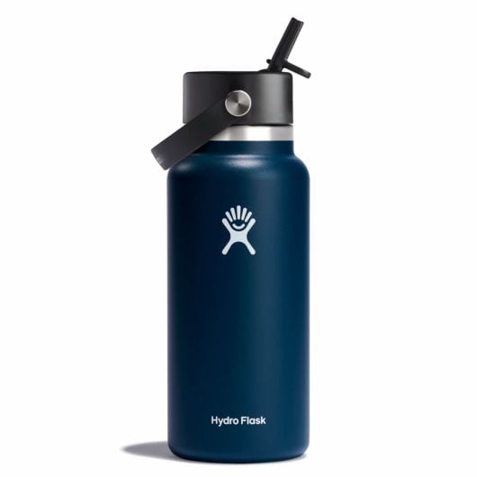 Hydro Flask Θερμός Wide Mouth με Flex Straw Cap, Ινδιγό, 946 ml
