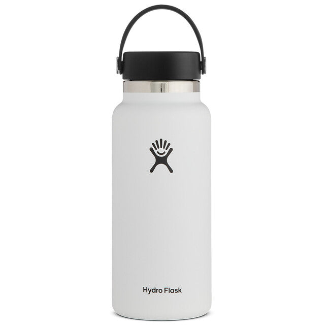 Hydro Flask 32 OZ Wide Mouth 2.0 Flex Cap θερμικό μπουκάλι 946ml, λευκό