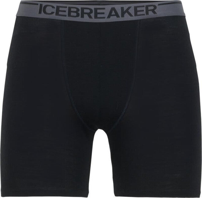 Icebreaker Anatomica ανδρικό μακρύ εσώρουχο, μαύρο