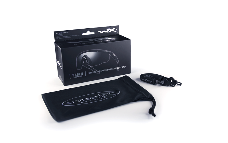 WILEY X SABER ADVANCED προστατευτικά γυαλιά, μαύρα