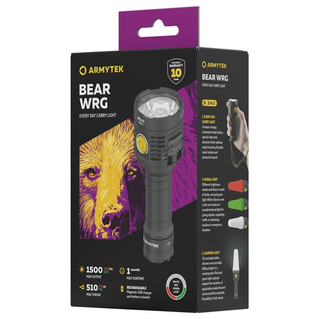 ArmyTek Prime C2 Pro Max Φακός LED Τσέπης με Λουρί Χεριού 4000 lm, White