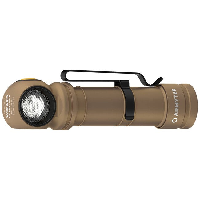 ArmyTek Wizard C2 Pro Max LED Φακός Χεριού Λευκό με Μαγνητικό Κάτσιρο και Τροφοδοσία από Μπαταρία 4000 lm, άμμος
