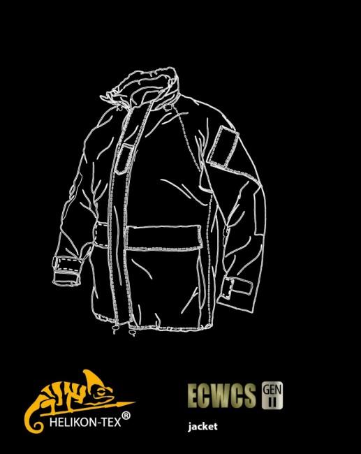 Helikon-Tex ECWCS Gen II αδιάβροχο μπουφάν, μαύρο
