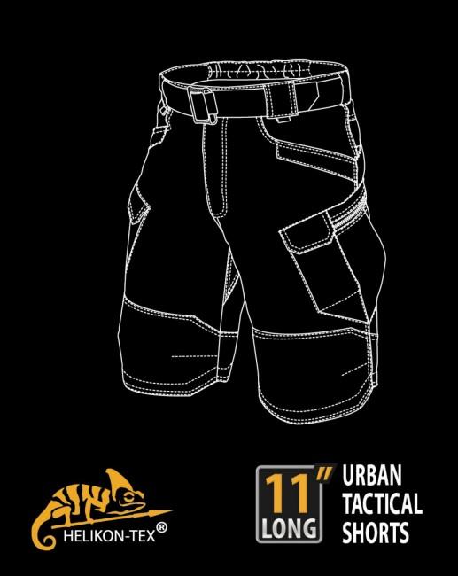 Helikon-Tex Urban Tactical 11" Σορτς Rip-Stop polycotton, jungle green