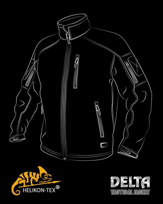 Helikon-Tex Delta Tactical μπουφάν, μαύρο