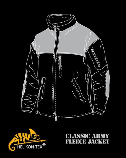 Helikon-Tex Classic Army Φλις Ενισχυμένο Μπουφάν, Μαύρο