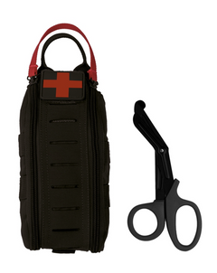 Mil-Tec IFAK Rapid Pack tactical first aid kit with scissors, black