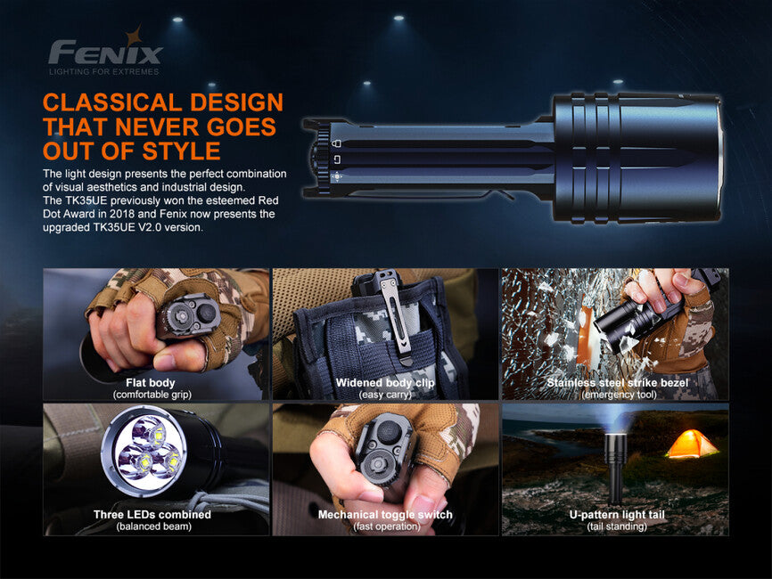 Fenix TK35 UE V2.0 LED φακός (5000 lumens)