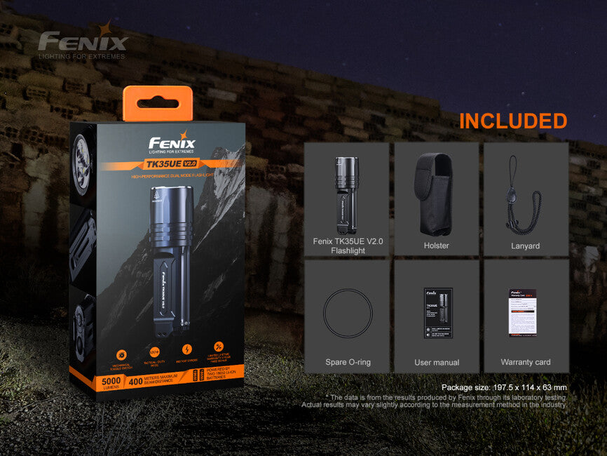 Fenix TK35 UE V2.0 LED φακός (5000 lumens)