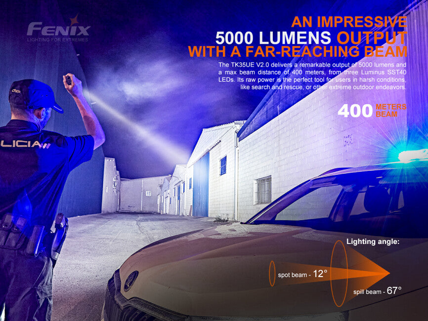 Fenix TK35 UE V2.0 LED φακός (5000 lumens)