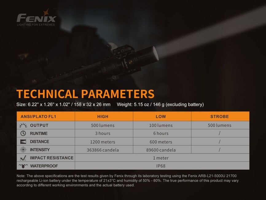 Fenix TK30 Tactical Laser Flashlight