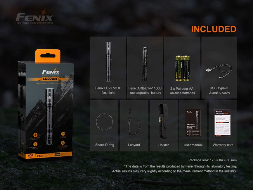 Fenix LD22 V2.0 LED φακός