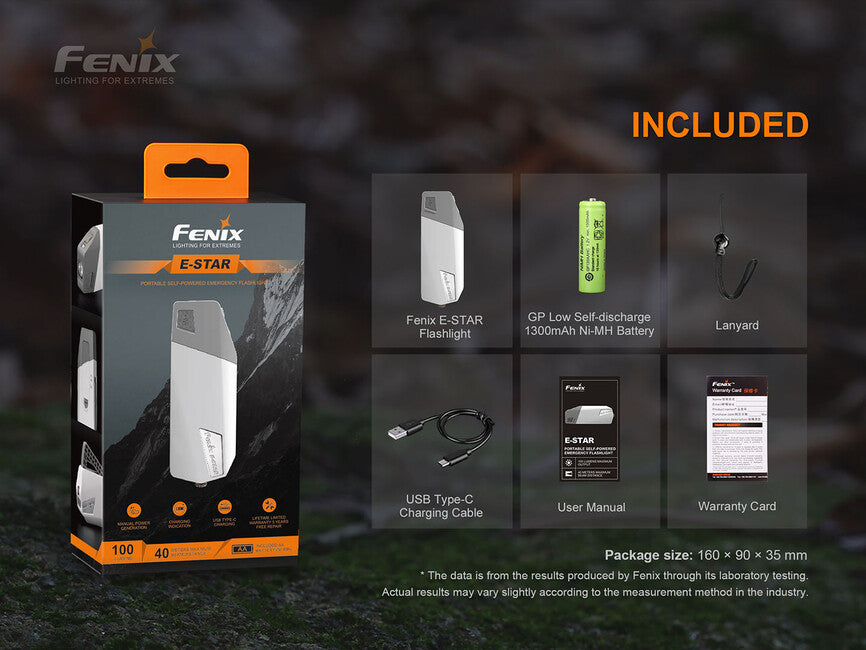 Fenix E-STAR Flashlight with Dynamo
