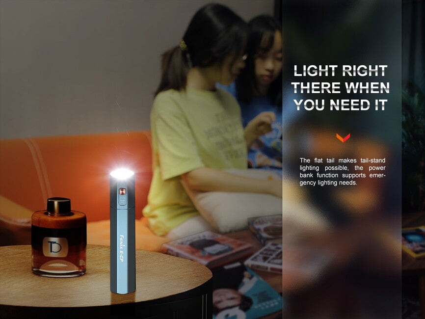Fenix E-CP Powerbank με Φακό, Μαύρο