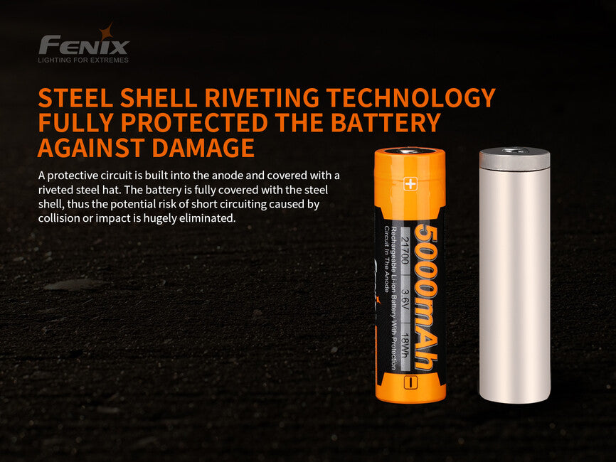 Fenix 21700 Επαναφορτιζόμενη Μπαταρία Li-Ion 5000 mAh