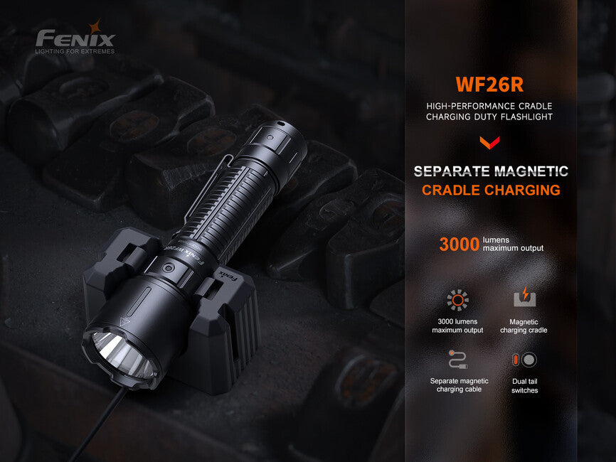 Fenix WF26R φακός υπηρεσίας με επαναφορτιζόμενη μπαταρία