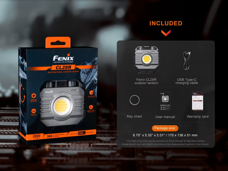 Fenix CL28R Φακός Εργασίας με Power Bank