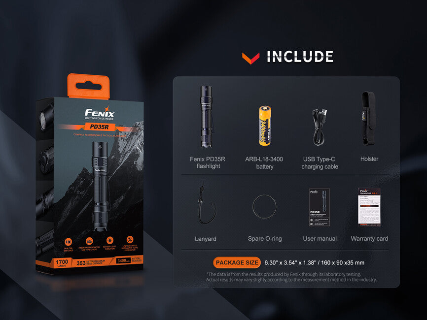 Fenix PD35R nabíjateľné LED svietidlo