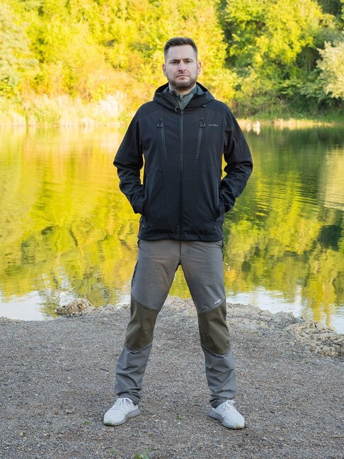 HUSKY Sevan men's softshell jacket, black