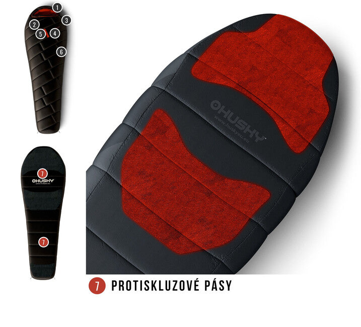HUSKY Premium Proud Υπνόσακος -29°C, μαύρο