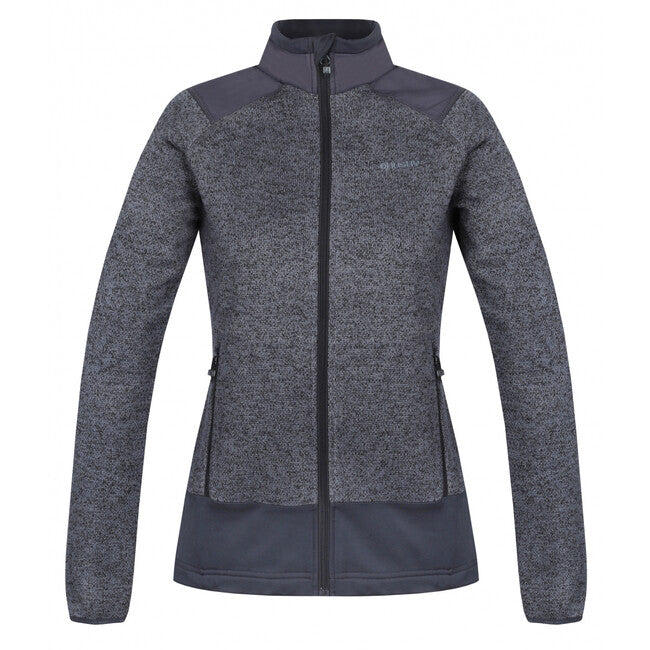 HUSKY Alan women's fleece zip sweater, dark grey