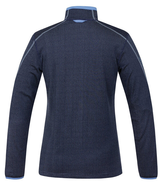 HUSKY Artic Zip γυναικείο φούτερ με φερμουάρ, σκούρο πορφυρό/ανοιχτό μπλε