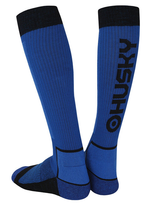 HUSKY Snow Wool Κάλτσες, μπλε/μαύρο