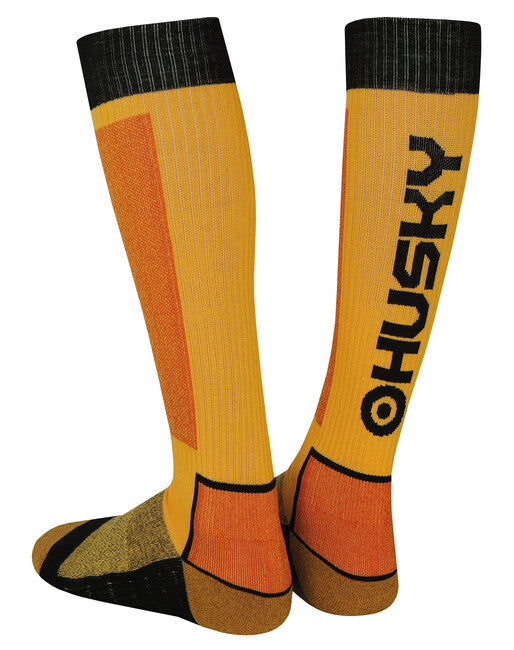 HUSKY Snow Wool Κάλτσες, κίτρινο/μαύρο