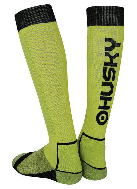 HUSKY Snow Wool Κάλτσες, πράσινο/μαύρο
