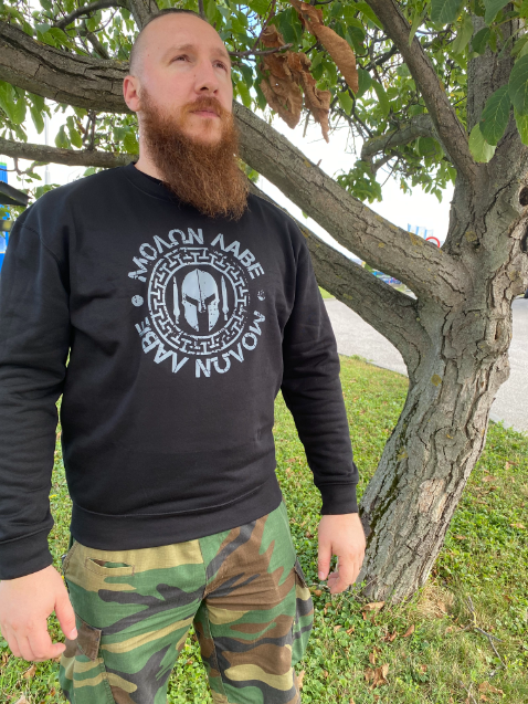 DRAGOWA Molon Labe φούτερ ανδρικό
