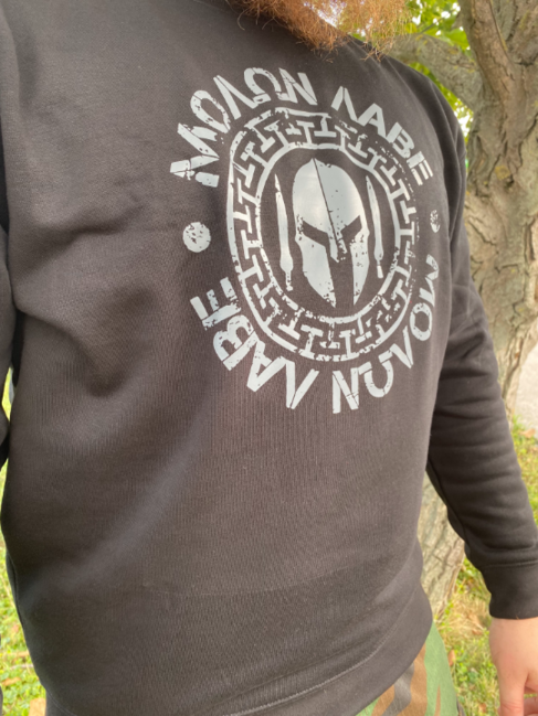 DRAGOWA Molon Labe φούτερ ανδρικό