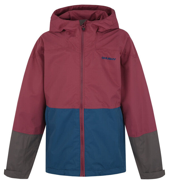 HUSKY Nicker K μπουφάν hardshell παιδικό, σκούρο κρασί/σκούρο μπλε