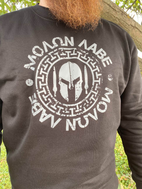 DRAGOWA Molon Labe φούτερ ανδρικό