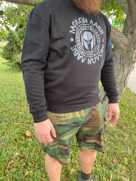 DRAGOWA Molon Labe φούτερ ανδρικό