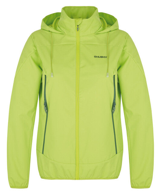 HUSKY Sonny γυναικείο softshell μπουφάν, έντονο πράσινο