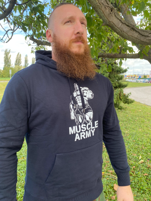 DRAGOWA Φούτερ με Κουκούλα Ανδρικό, Army Man