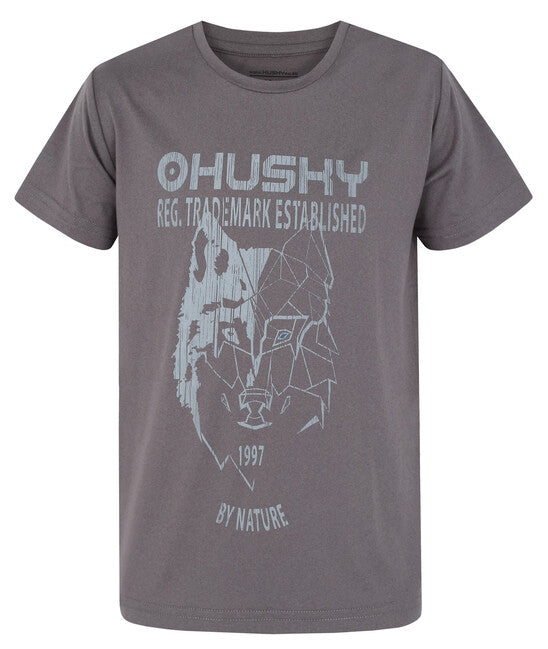 HUSKY Tash K παιδικό λειτουργικό μπλουζάκι, σκούρο πέτρα