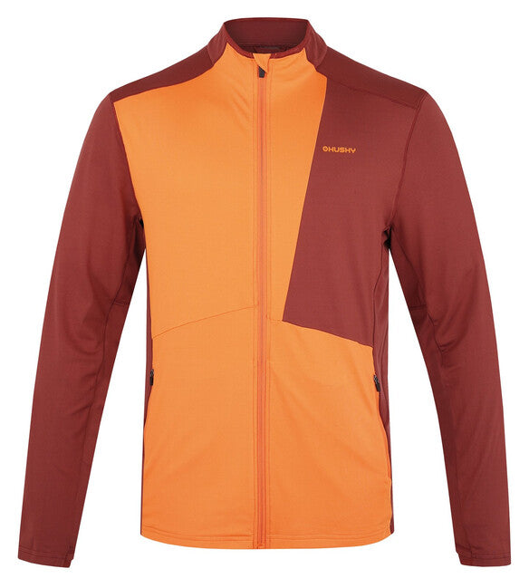 HUSKY Tarp φούτερ ανδρικό με φερμουάρ, deep brick/orange, M