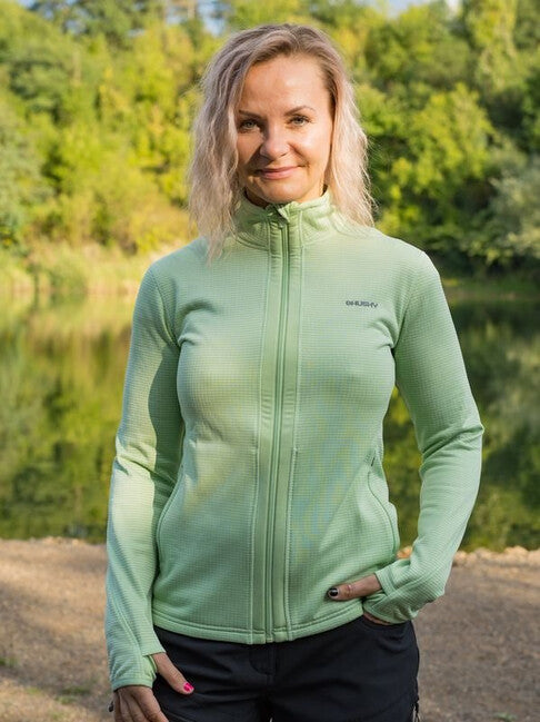 HUSKY Artic Zip women's zip sweatshirt, green
