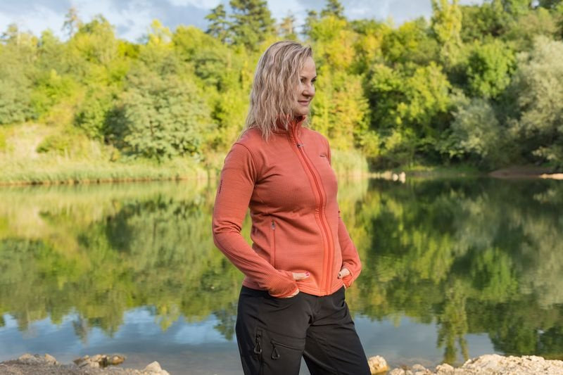 HUSKY Artic Zip γυναικείο φούτερ με φερμουάρ, κίτρινο