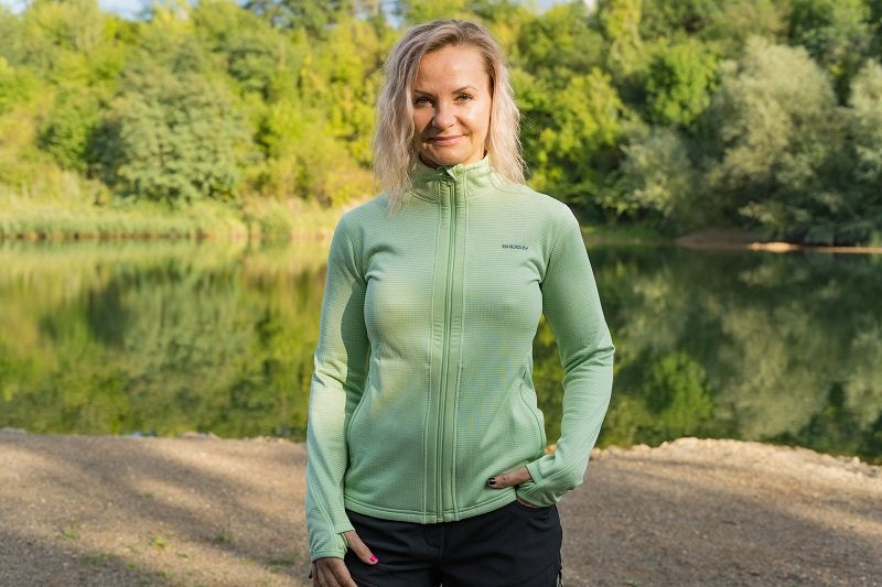 HUSKY Artic Zip γυναικείο φούτερ με φερμουάρ, κίτρινο