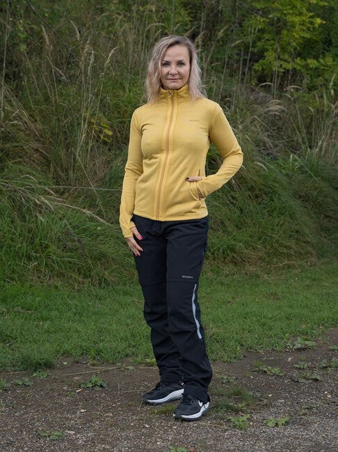 HUSKY Artic Zip γυναικείο φούτερ με φερμουάρ, κίτρινο