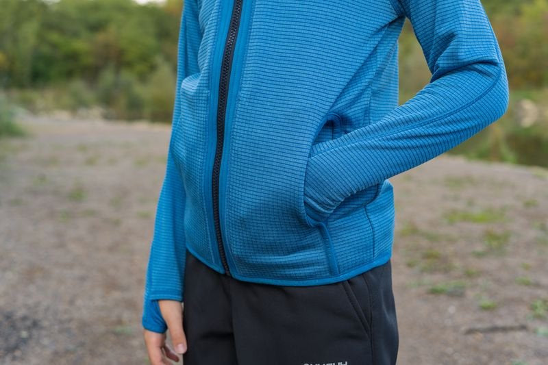 HUSKY Artic Zips K Φούτερ με Κουκούλα Παιδικό, Κόκκινο/Μαύρο Μπλε