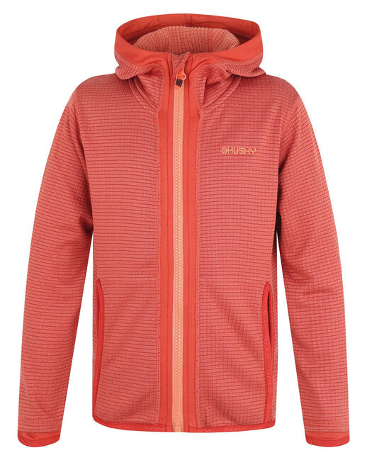 HUSKY Artic Zips K Φούτερ με Κουκούλα Παιδικό, Κόκκινο/Μαύρο Μπλε
