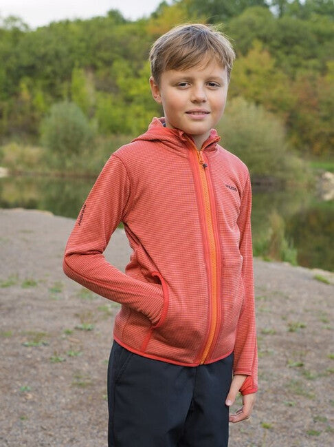 HUSKY Artic Zips K Φούτερ με Κουκούλα Παιδικό, Κόκκινο/Μαύρο Μπλε