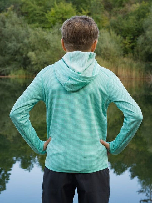 HUSKY Artic Zips K kids' hoodie, turquoise/black blue