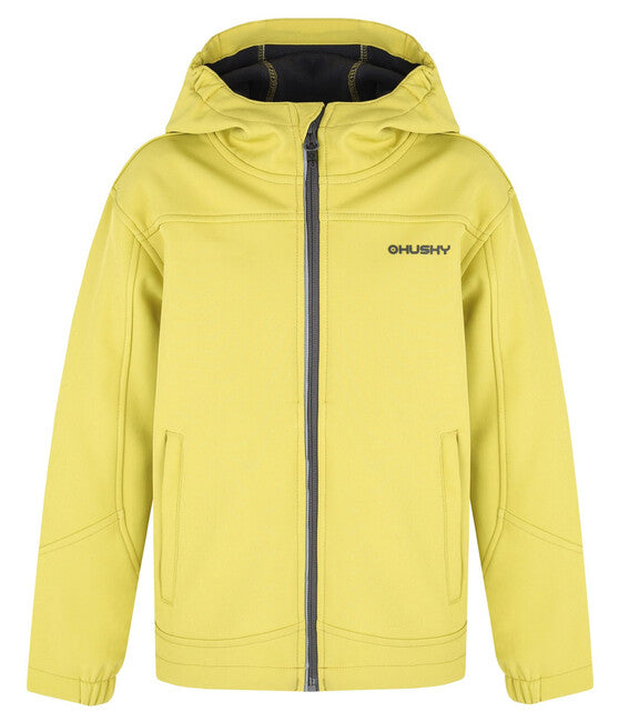 HUSKY Simbo K μπουφάν softshell παιδικό, λαιμ πράσινο