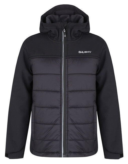HUSKY Swany K Παιδικό Μπουφάν Softshell με Ενίσχυση, Μαύρο